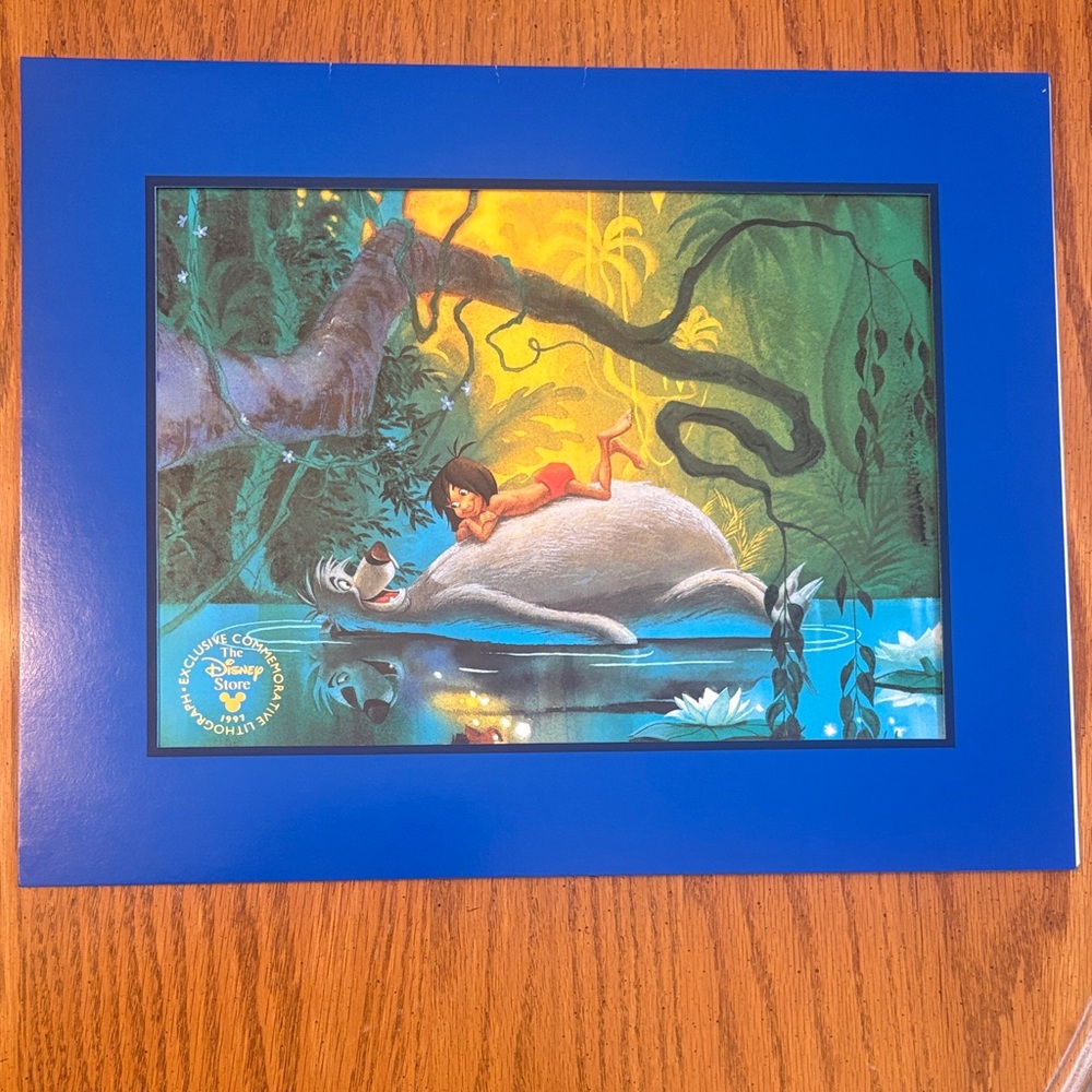 Disney The Jungle Book Exclusive Commemorative Lithograph 1997